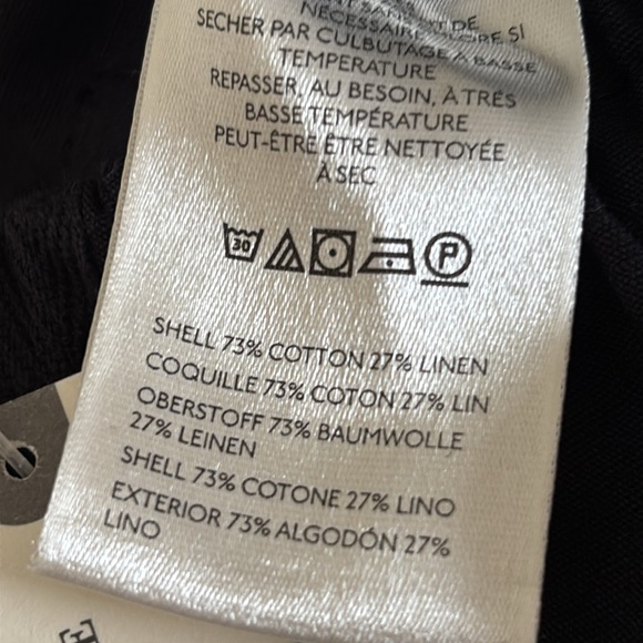 Anthropologie | black linen Athletic shorts running shorts - Picture 4 of 10